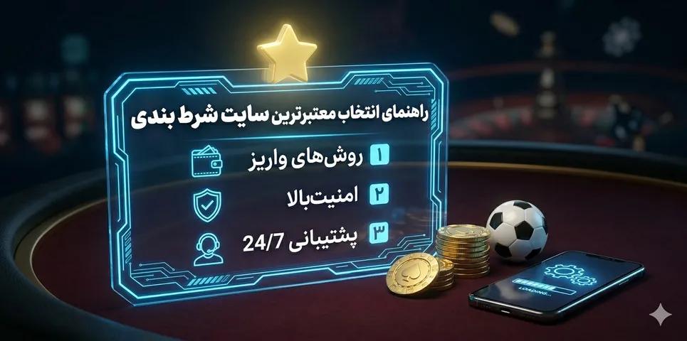 راهنمای انتخاب معتبرترین سایت شرط بندی